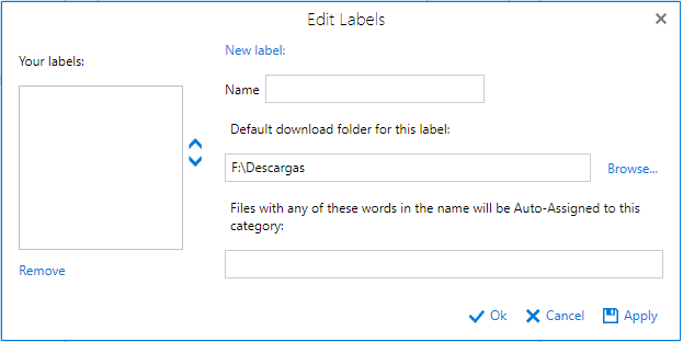 TotalD screenshot: How to use the "Labels"?